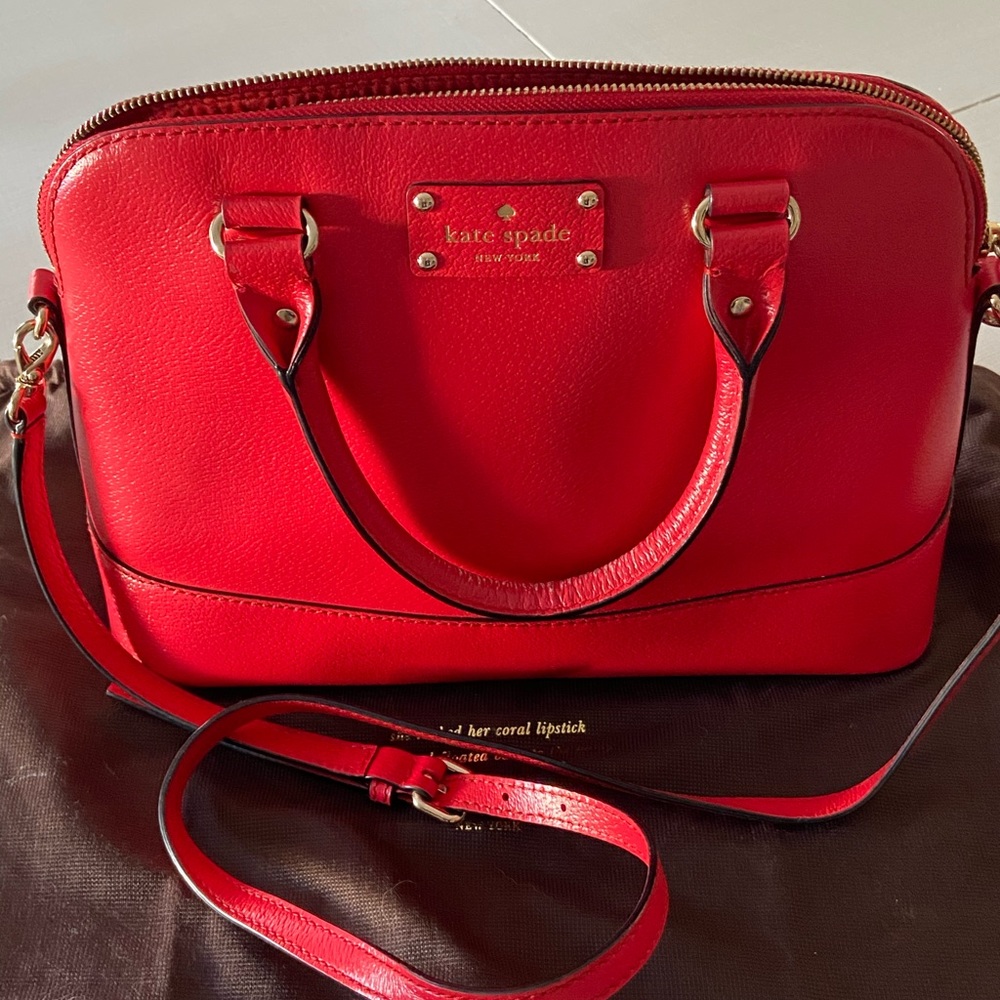 Kate Spade Red Leather Purse